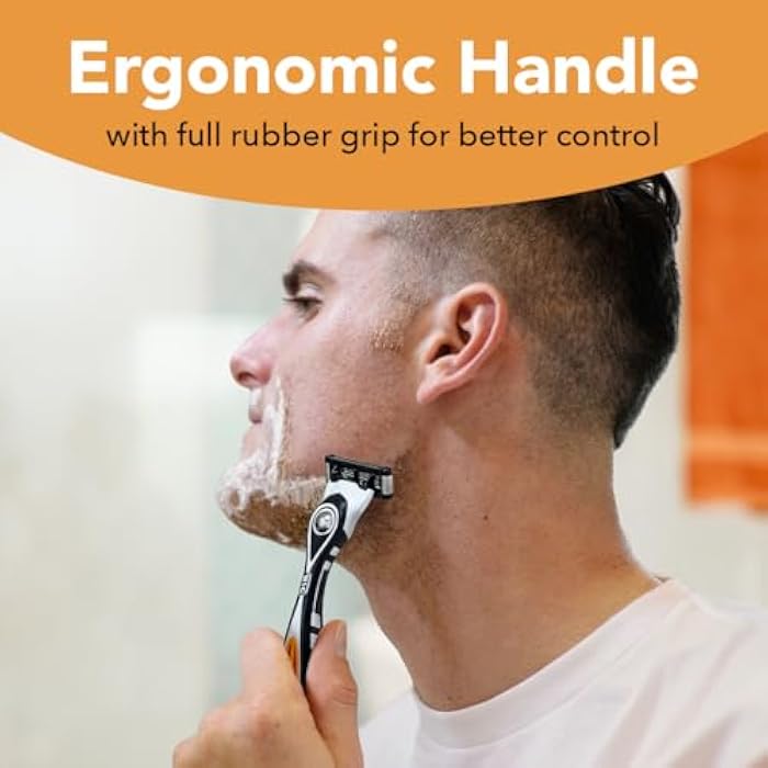 BIC Flex 5 Refillable Razors for Men, Long-Lasting 5 Blade Razors Refills for a Smooth and Comfortable Shave, 8 Razor Cartridges - Image 3